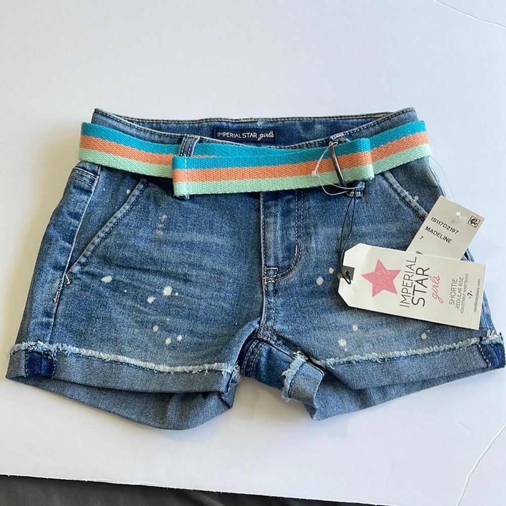 NWT imperial star girls size 7 Jean shorts